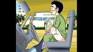 Android 18 Sucking Krillins Cock In The Vehicle