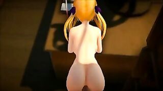 Fairy Tail Lucy sex on table