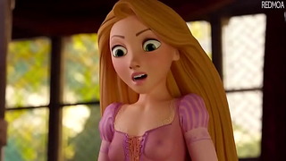 Rapunzel Transando Pela Primeira Vez