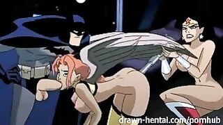 Hawkgirl Gets Tag Teamed By Batman and Wonder Woman