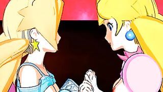 Rosalina X Peach Threeway 3d Anime