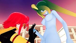 (3d Hentai)(futa)(monster Musume) Slime X Zombina