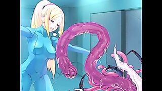 Samus Aran Space Pirate Encounter