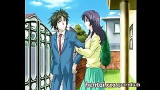 Aunt Takes Care of a Young Cock in a Hot Hentai