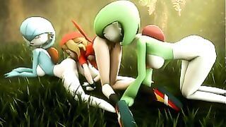 Pokemon Mai Dawn and Gardevoir