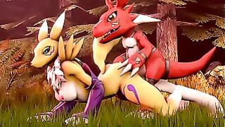 Guilmon Fucks Renamon [digimon]