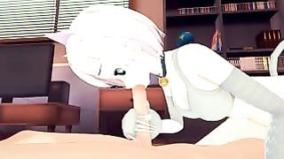 Horny Cat Girl Lisanna Strauss 3D Sex Animation