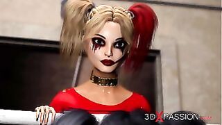 Lesbian Fuck With Strapon Harley Quinn Plays With a Female Prison Officer in the Prison