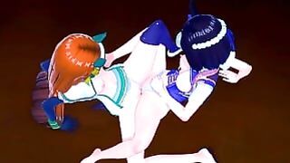 Umamusume Special Week X Silence Suzuka Yuri Play 3d Hentai #1