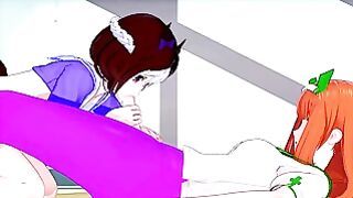 Cute Teen Gets Pounded By a Horny Redhead With Big Futa Cock