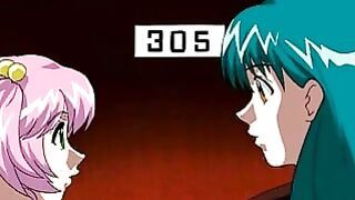 Lesbians Hentai Coitus With Strap-on