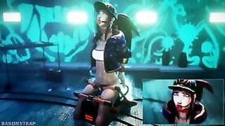 Akali on the Sybian Kink