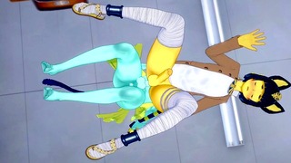 Animal Crossing Yaoi Hentai 3d – Ankha (boy) With Mooncat on High School