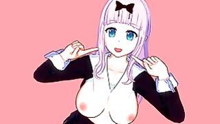 Horny teen Chika Fujiwara from Kaguya-sama: Love Is War is fucked in every possible position