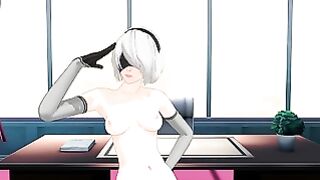 Nier Automata 2B Solo Striptease Animation