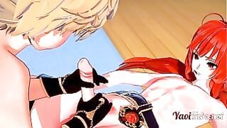 Genshin Impact Yaoi Hentai – Aether and Diluc Having Sex – Twink Anime Characters Part 12
