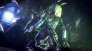 Huge gangbang in unique dark animation