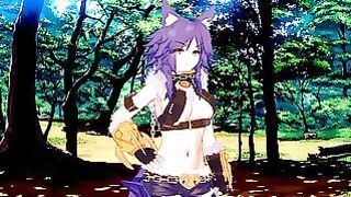 Princess Connect Re:dive: Sweet Catgirl Makoto Loves Big Cocks (3d Hentai)