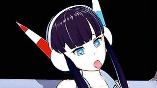 Horny Elesa from Pokemon tries new sex positions to be fully satisfied
