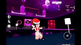 Roblox Stripper Kat Shows Off Her Moves and BBW Ass in Club Iris