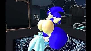 Sonic enjoys breast expansion to the max