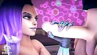 Passionate hardcore sex in Overwatch porn movie