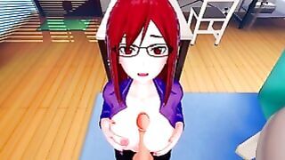 Slutty Redhead Karin from Naruto Koukatsu Cock Ride Animation
