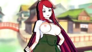 Redhead teen Kushina Uzumaki uses her huge tits to satisfy horny cock