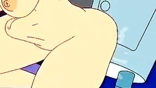 Futurama Bender and Amy Wong Quickie With Cum Inflation