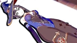 Genshin Impact Sexy Wizard Girl Mona Wild 3D Sex Animation