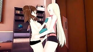 Lesbian teen Elizabeth plays with huge tits and wet pussy of her girlfriend Diane