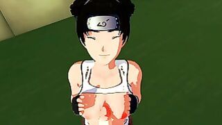 Tenten from Naruto Gives the Best Blowjob and Boobjob