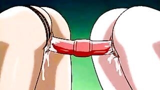 Lesbians Fucking Dildo on Lesbian