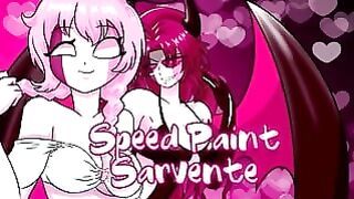 Naughty girls speed painted