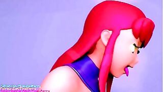 Aug 20 Anim – Blackfire and Starfire Fuck Raven Futa