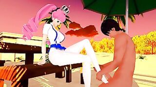Nasty Perona from One Piece gives the best footjob ever