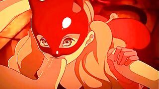 Persona 5 Anne Takamaki Blowjob and Handjob