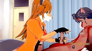 Furry Yaoi Hentai 3d – Horse Luis (horse) Naru (fox) Fuck in the Nursing