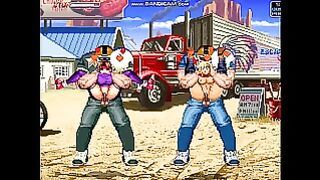 Tiny girls get brutally fucked in Street Fighter action