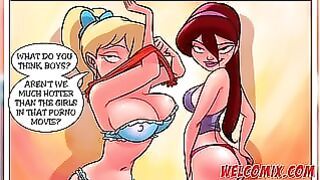 Schoolgirls Studying Have a Wild Session Instead Comics Slideshow