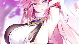 Yae Miko | NNN | Fox Girl Gauntlet Round 3 | [Genshin Impact] (Challenge) - Hentai JOI