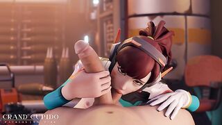 Dva Balls Sucking Hand Job [Overwatch] [Grand Cupido]