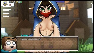 HornyCraft [Minecraft Hentai game Parody] Ep.2 cowgirl fucking the minecraft trader girl