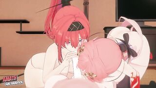 The sensual Yinlin and Changli seduce us with their big tits and perfect bodies