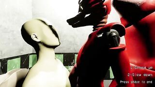 FOXY FNAF (as a femboy) CAUGHT ME FAPPIN IN TOILETS