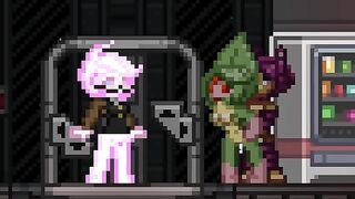 Star girl finds her fellow crewmates being horny... Helps them out...