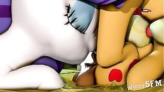 Sfm Rarity Sucking Penis Applejack