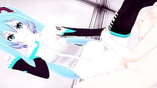 Vr 360 Video Cartoon Hatsune Miku Side Position