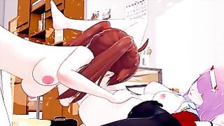 Futa Miku With Zero Two Darling in the Franxx Girls
