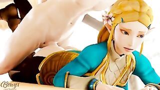 Zelda from Behind Animation from Breath of the Lunatic